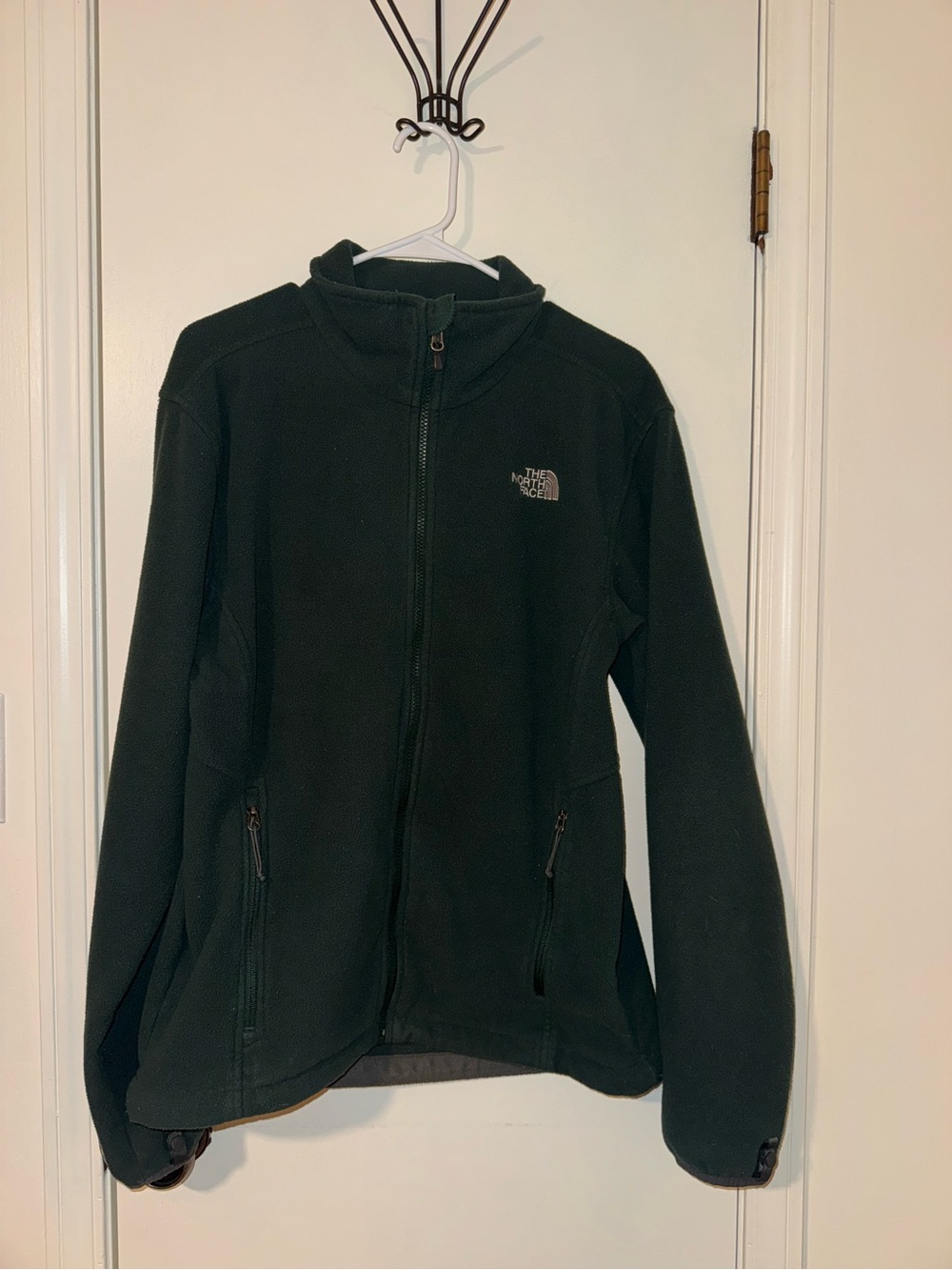 The North Face Dark Green Full-Zip Fleece Jacket